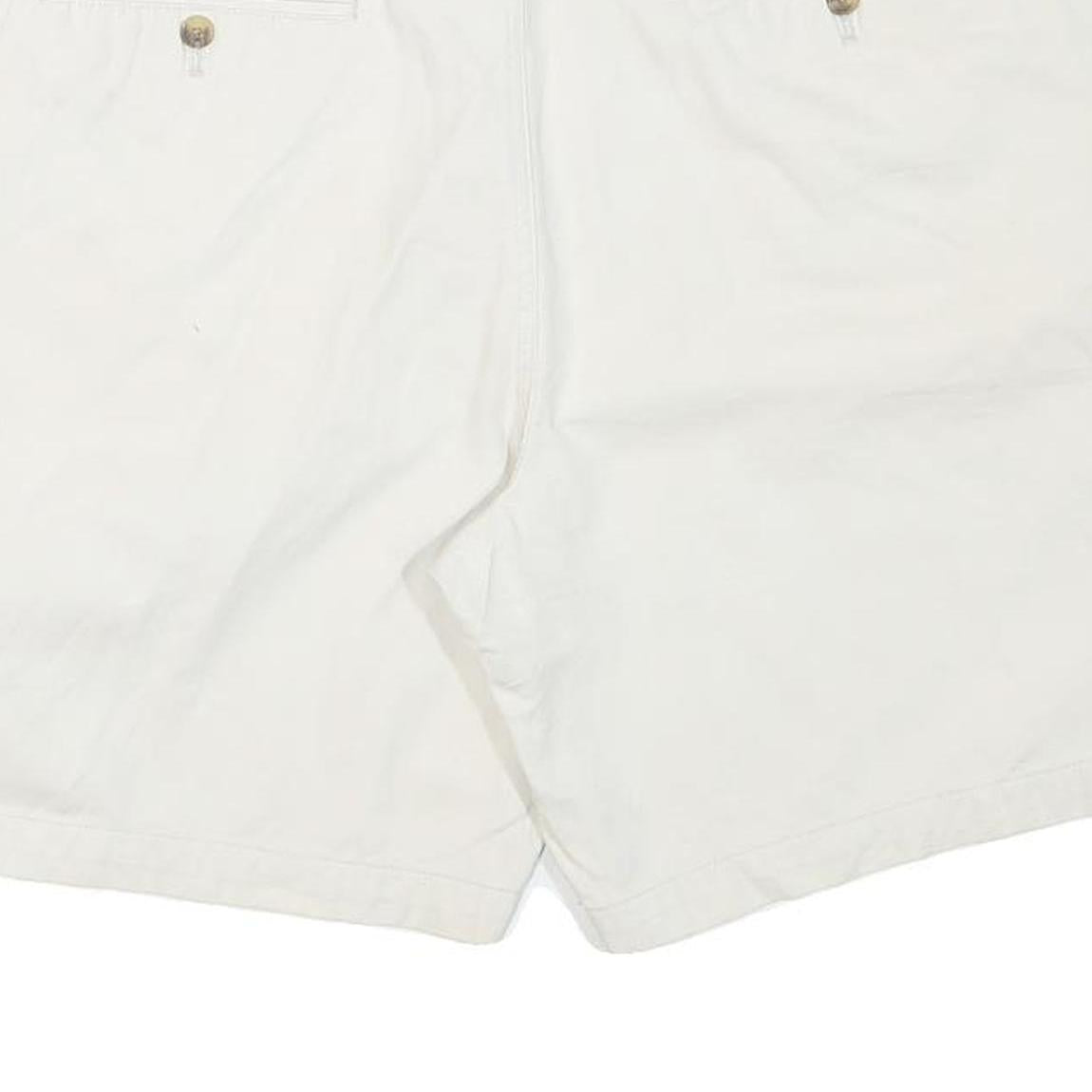 CHAPS Mens White Casual Shorts XL W36 Cotton Blend Classic Fit Summer