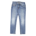 GUESS Womens Slim Blue Denim Jeans W28 L29 Stylish Cotton Blend Zip Closure