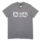 ADIDAS Mens Grey Camo Logo Graphic T-Shirt L Short Sleeve Crew Neck Casual