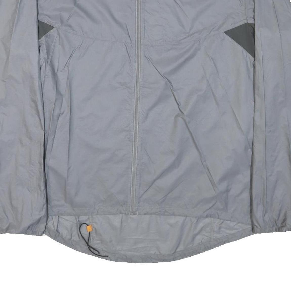 PATAGONIA Mens Grey & Dark Grey Windbreaker Jacket XL Nylon Zip Lightweight