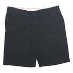 DICKIES Womens Shorts Black Casual Classic UK 16 W36 Cotton Blend Relaxed Fit