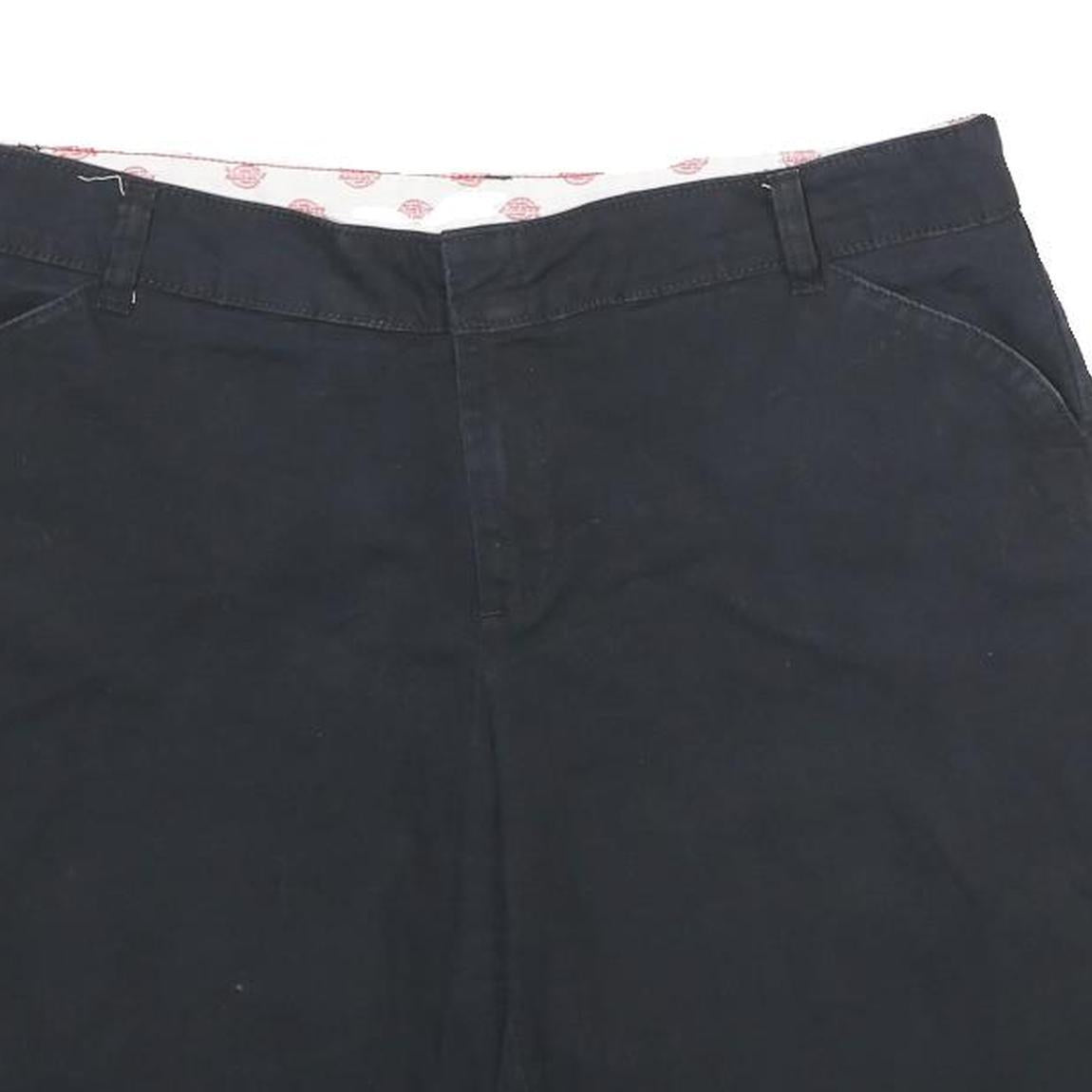 DICKIES Womens Shorts Black Casual Classic UK 16 W36 Cotton Blend Relaxed Fit