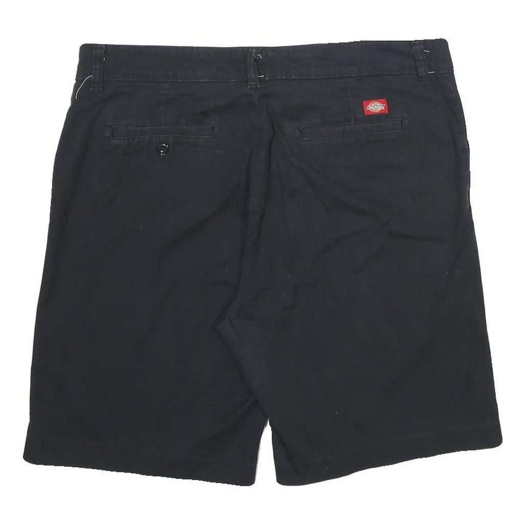 DICKIES Womens Shorts Black Casual Classic UK 16 W36 Cotton Blend Relaxed Fit