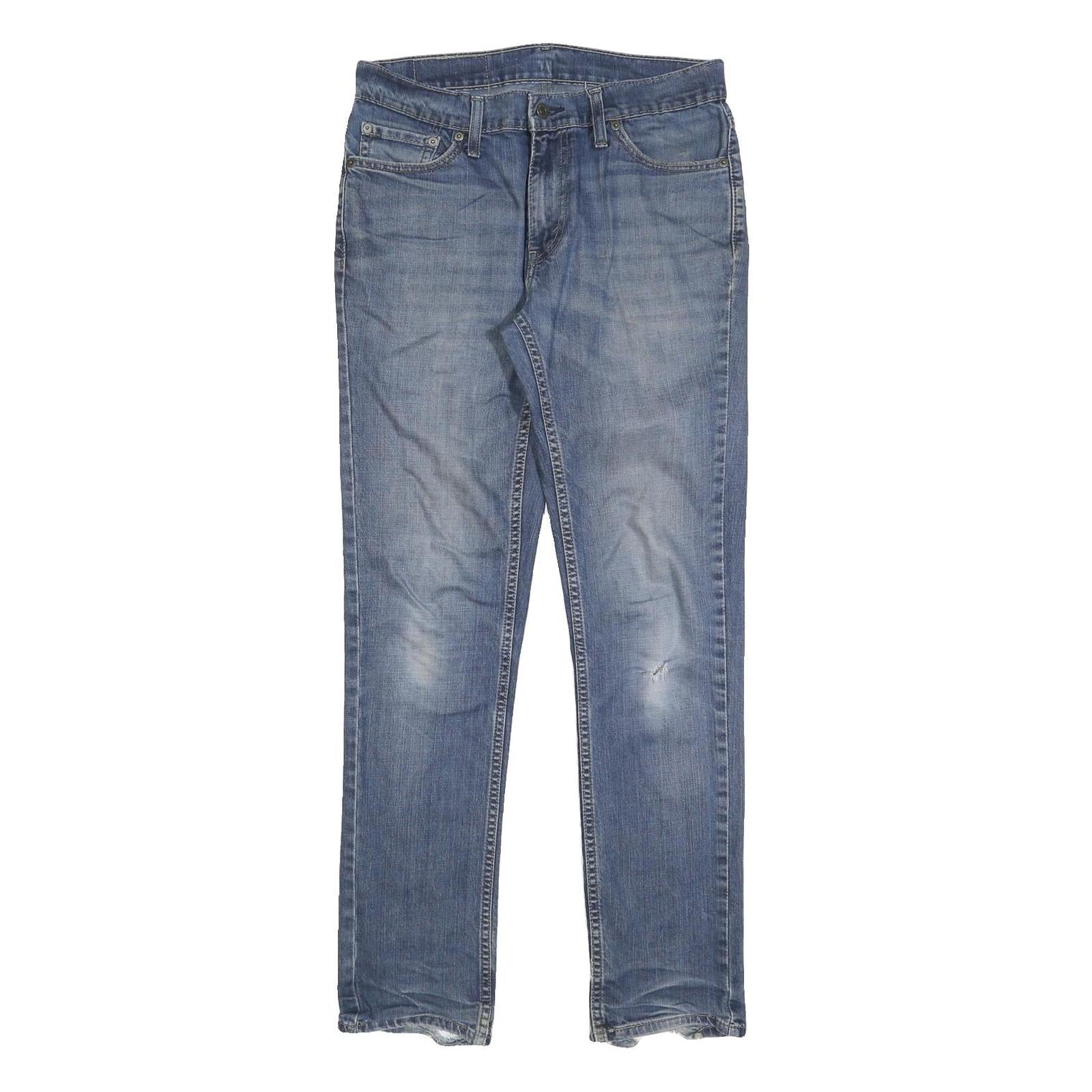 LEVI'S 511 Slim Mens Jeans Blue Cotton Blend Slim Skinny Denim W30 L32