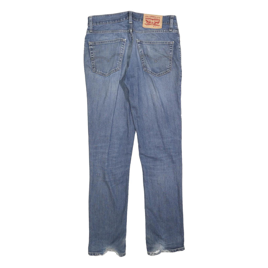 LEVI'S 511 Slim Mens Jeans Blue Cotton Blend Slim Skinny Denim W30 L32