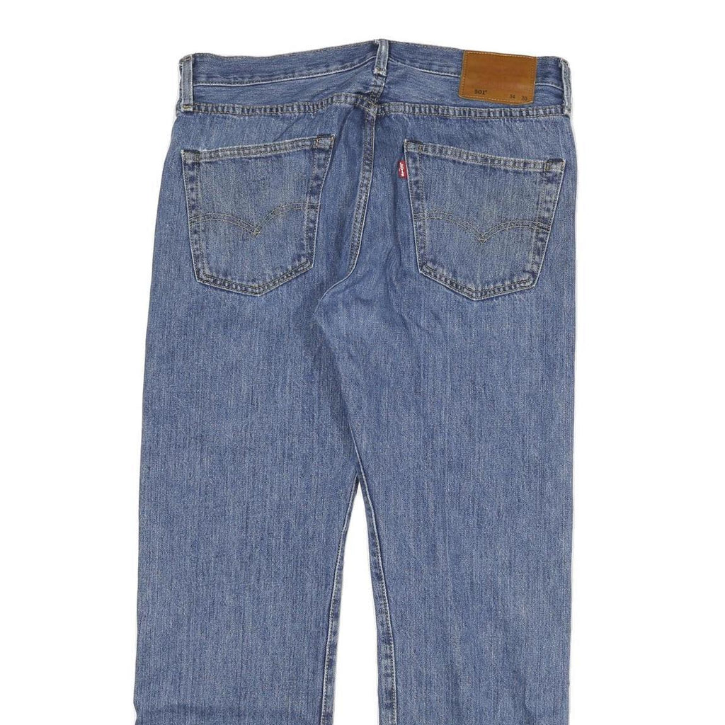 LEVI'S 501 BIG E Mens Blue Regular Straight Denim Dark W32 L28 Classic Cotton