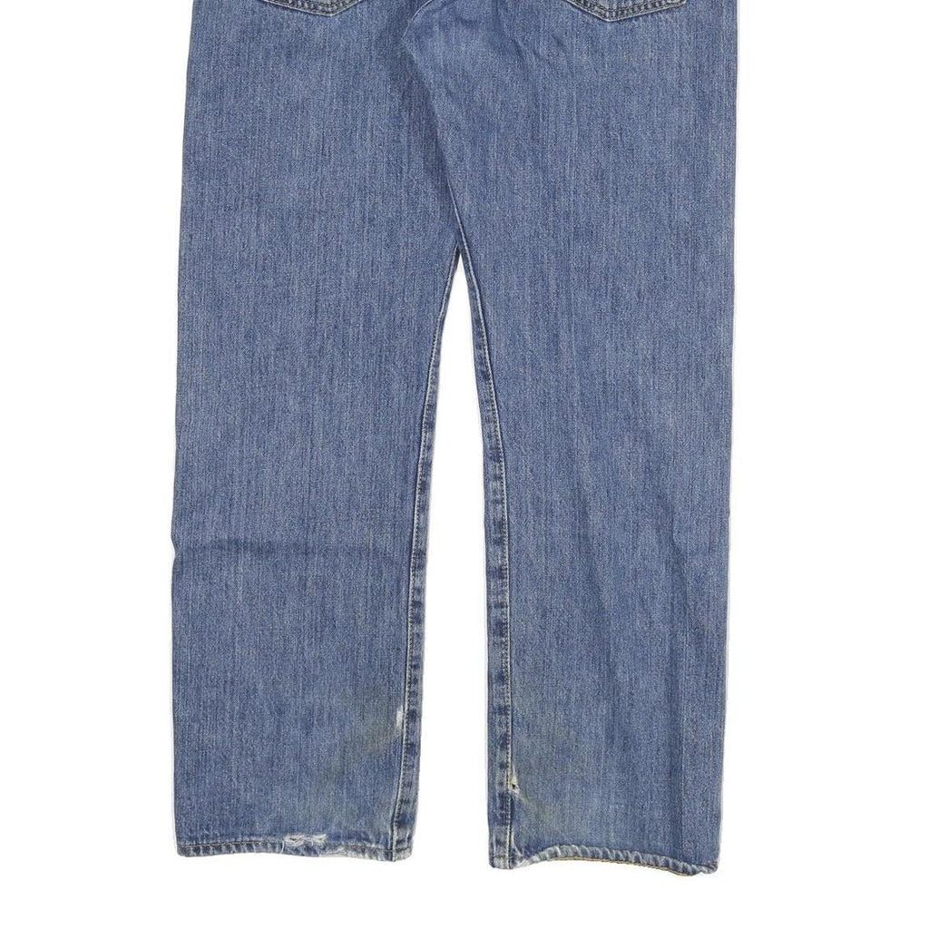 LEVI'S 501 BIG E Mens Blue Regular Straight Denim Dark W32 L28 Classic Cotton
