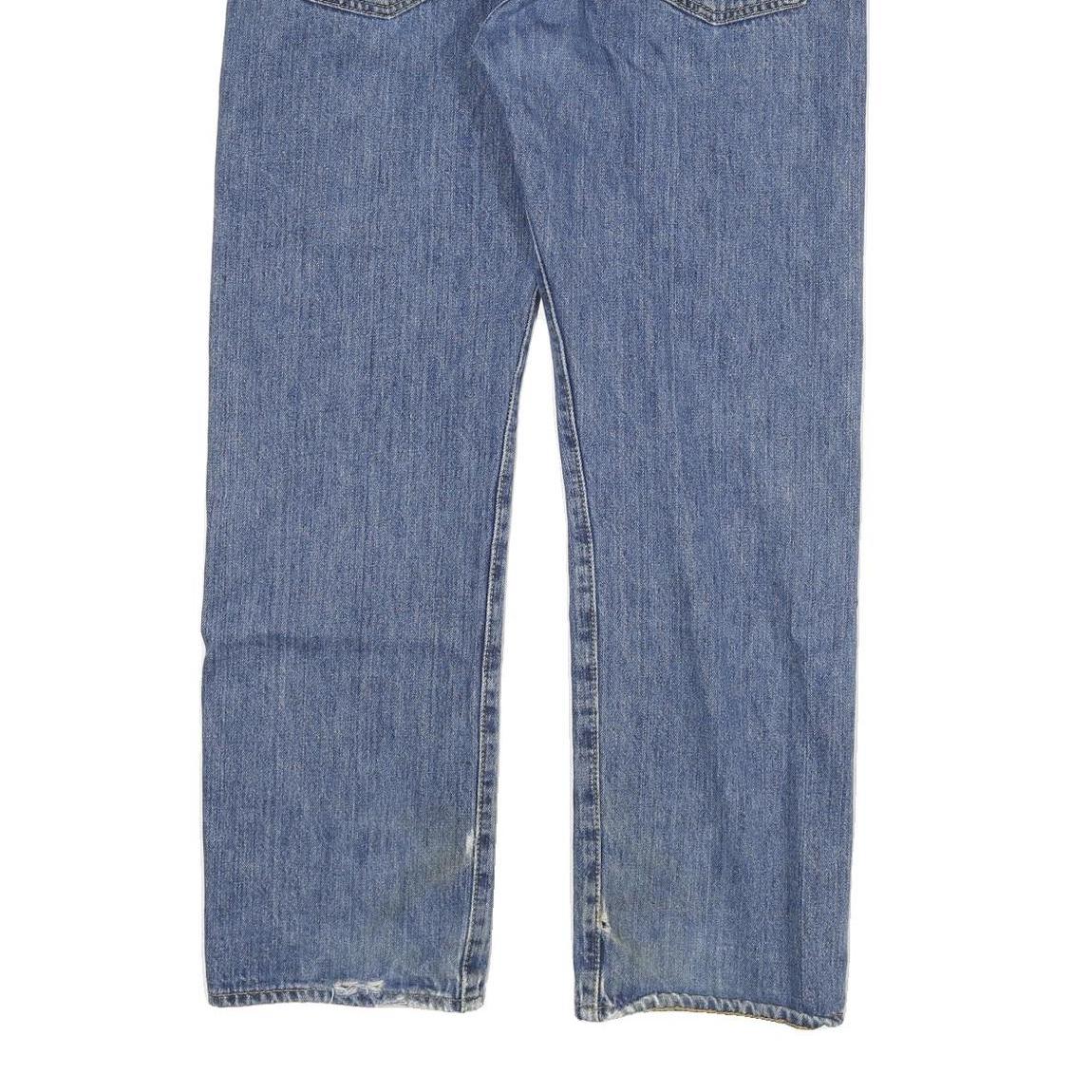 LEVI'S 501 BIG E Mens Blue Regular Straight Denim Dark W32 L28 Classic Cotton