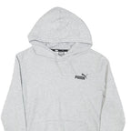 PUMA Womens Grey Hoodie S Cotton Blend Pullover Hooded Sweatshirt Casual