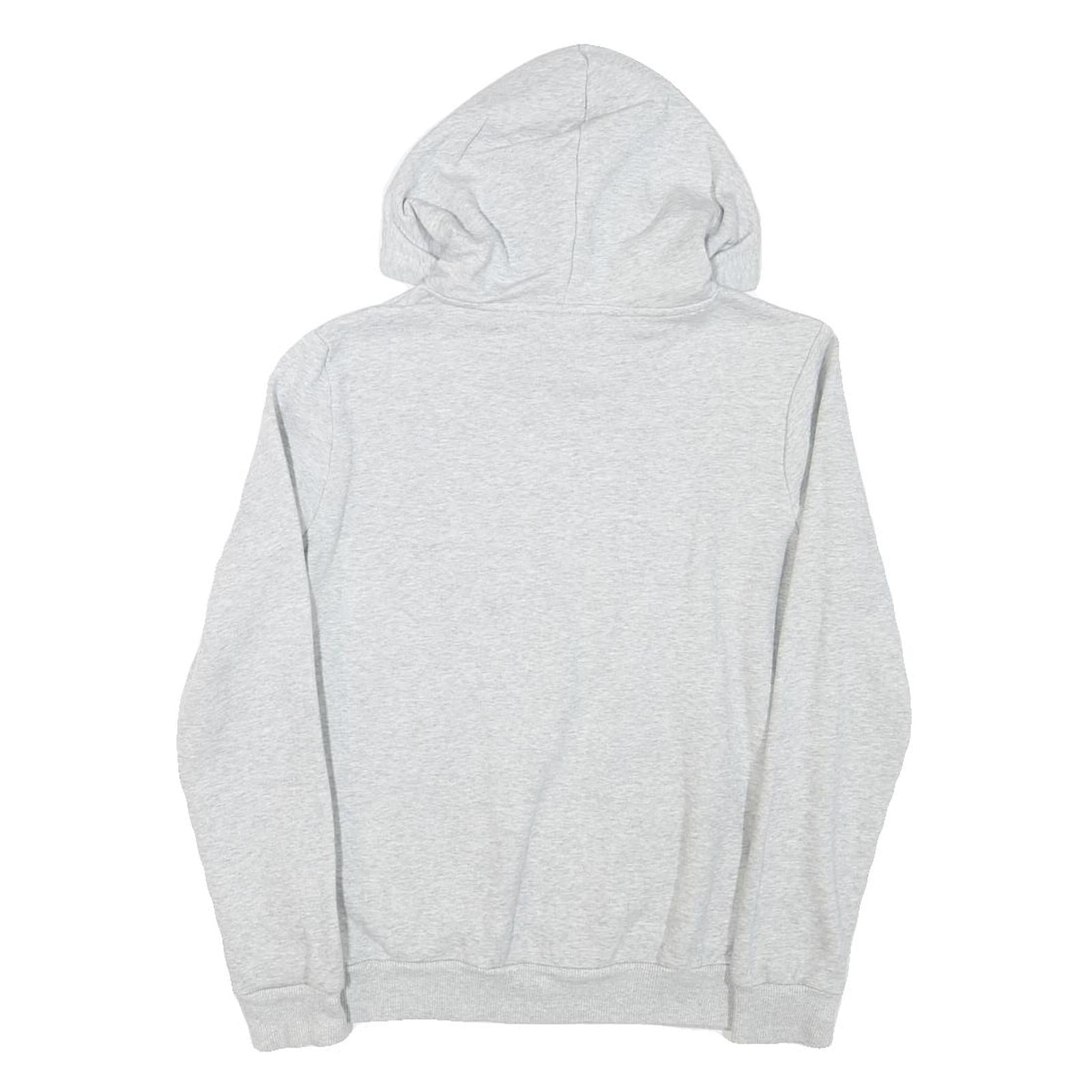 PUMA Womens Grey Hoodie S Cotton Blend Pullover Hooded Sweatshirt Casual