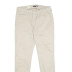 TOMMY HILFIGER Womens Cotton Blend Beige Slim Trousers W29 L29 Casual