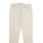 TOMMY HILFIGER Womens Cotton Blend Beige Slim Trousers W29 L29 Casual
