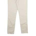 TOMMY HILFIGER Womens Cotton Blend Beige Slim Trousers W29 L29 Casual