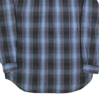 FIELD & STREAM Mens Blue & Black Check Shirt M Cotton Blend Casual Classic