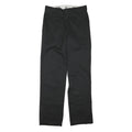 DICKIES Mens Black Regular Fit Straight Leg Trousers W32 L33 Workwear Zip