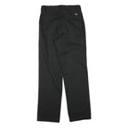 DICKIES Mens Black Regular Fit Straight Leg Trousers W32 L33 Workwear Zip