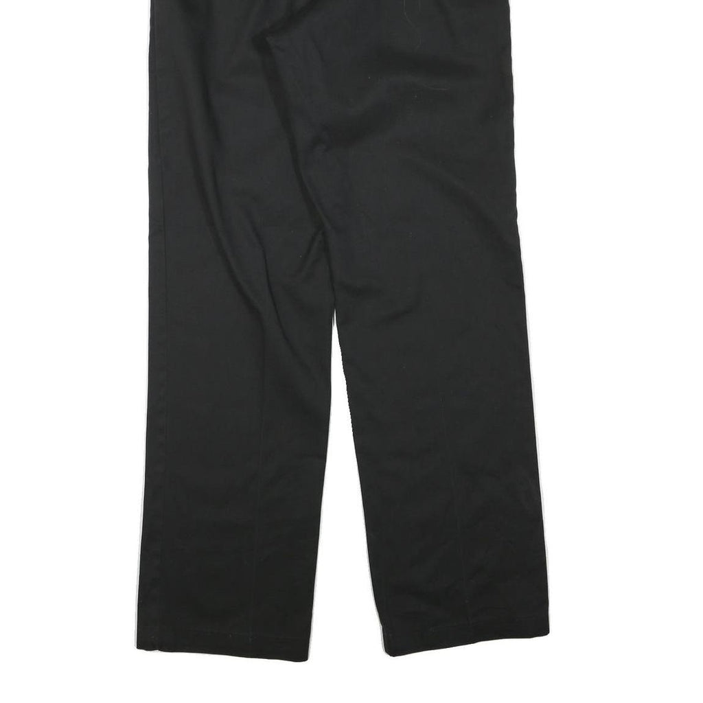 DICKIES Mens Black Regular Fit Straight Leg Trousers W32 L33 Workwear Zip