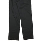 DICKIES Mens Black Regular Fit Straight Leg Trousers W32 L33 Workwear Zip