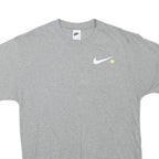 NIKE Mens Grey Short Sleeve Crew Neck T-Shirt S Cotton Blend Casual Sport