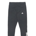 ADIDAS Womens Joggers Black Cotton Blend Slim Tapered S W25 L26 Sportswear