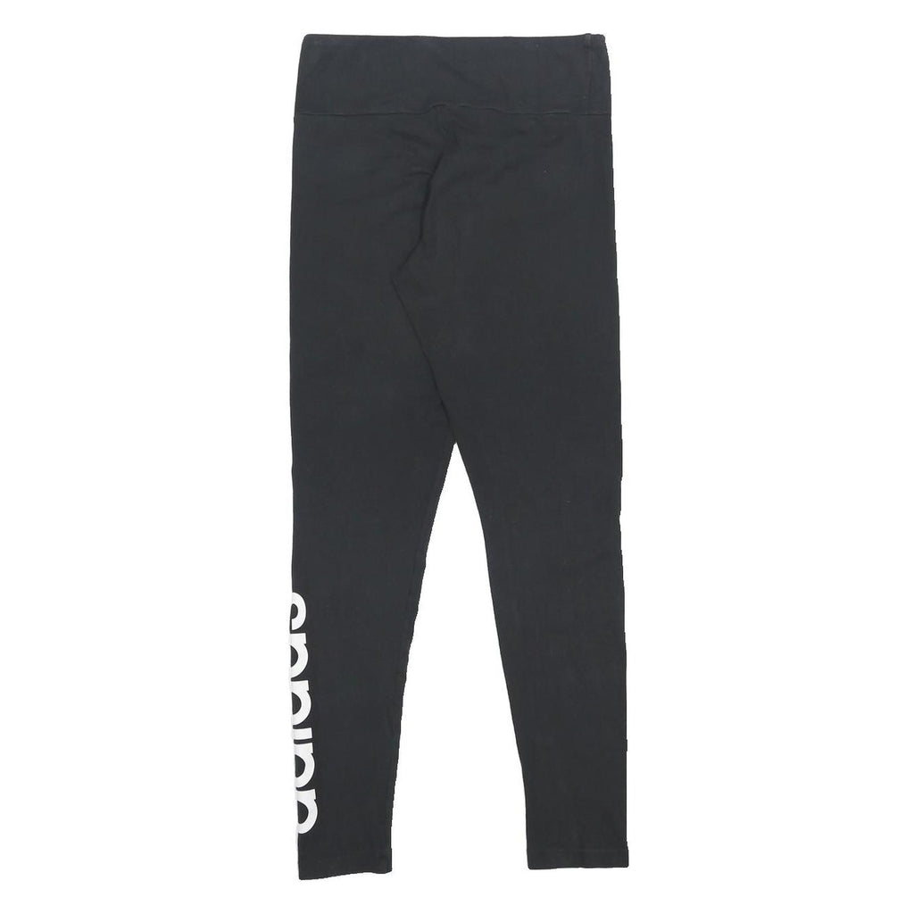 ADIDAS Womens Joggers Black Cotton Blend Slim Tapered S W25 L26 Sportswear