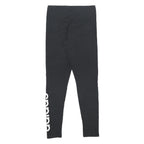 ADIDAS Womens Joggers Black Cotton Blend Slim Tapered S W25 L26 Sportswear