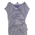 ALL SAINTS Womens Lilac Purple Dress Cotton Blend Shift Short Sleeve UK S Casual