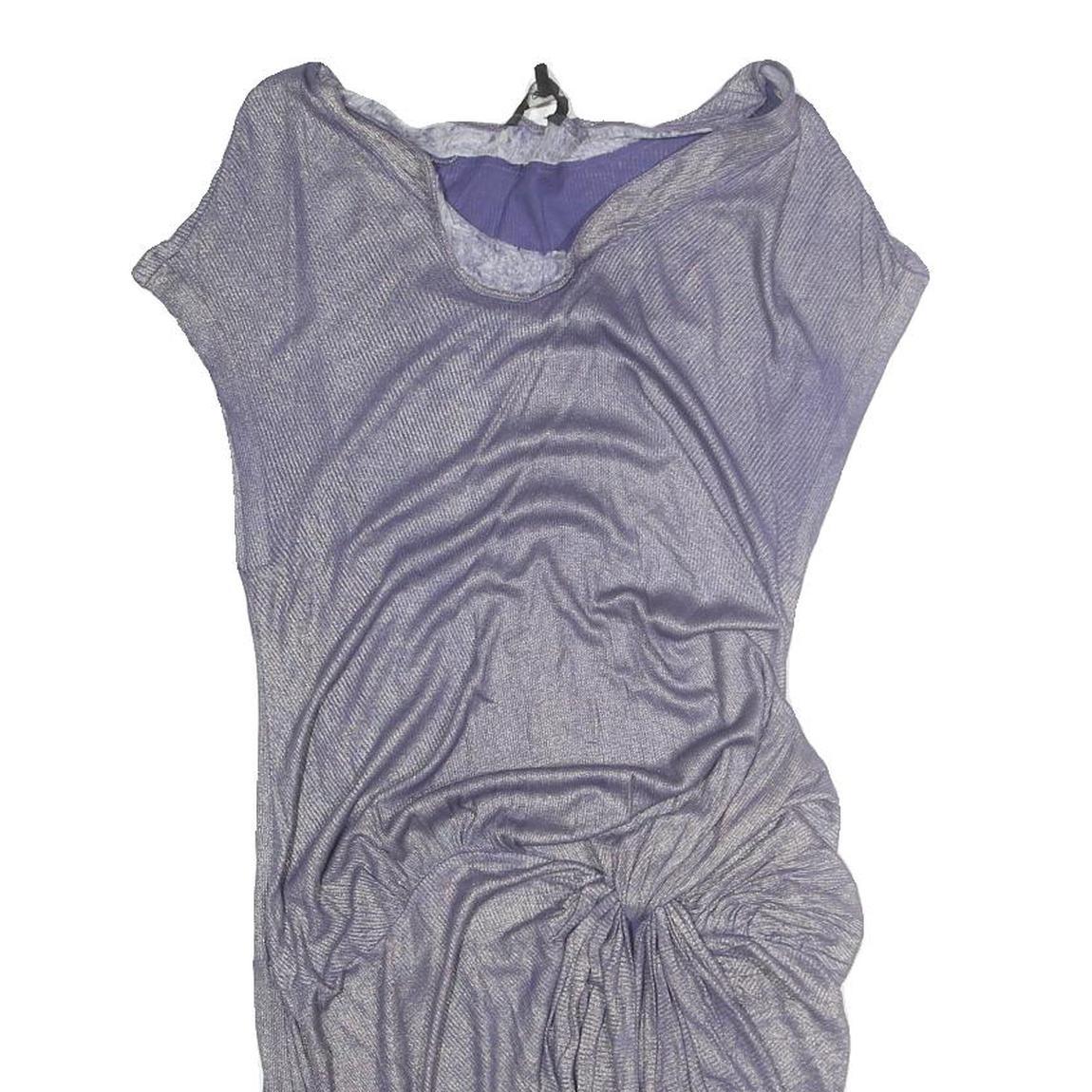 ALL SAINTS Womens Lilac Purple Dress Cotton Blend Shift Short Sleeve UK S Casual