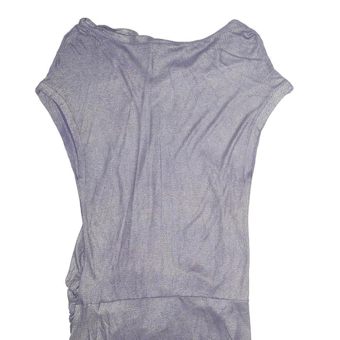 ALL SAINTS Womens Lilac Purple Dress Cotton Blend Shift Short Sleeve UK S Casual