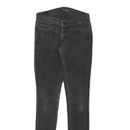 LEVI'S 524 Womens Jeans Black Slim Skinny Denim Medium W26 L30 Stretch Zip