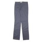 DICKIES Womens Regular Navy Plain Cotton Blend Trousers W32 L37 Workwear Zip