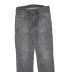 CARHARTT Mens Jeans Grey Regular Straight Denim Medium W30 L34 Durable Workwear