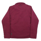 JACK WOLFSKIN Womens Red Quilt Front Jacket UK 12 Polyester Blend Zip Outdoor