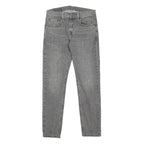 LEVI'S 512 Mens Jeans Grey Slim Skinny Denim Medium W28 L30 Zip Cotton Blend