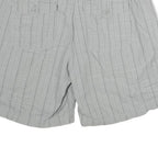 CALVIN KLEIN JEANS Womens Shorts Grey Casual L W32 Button Pocket Checked Cotton