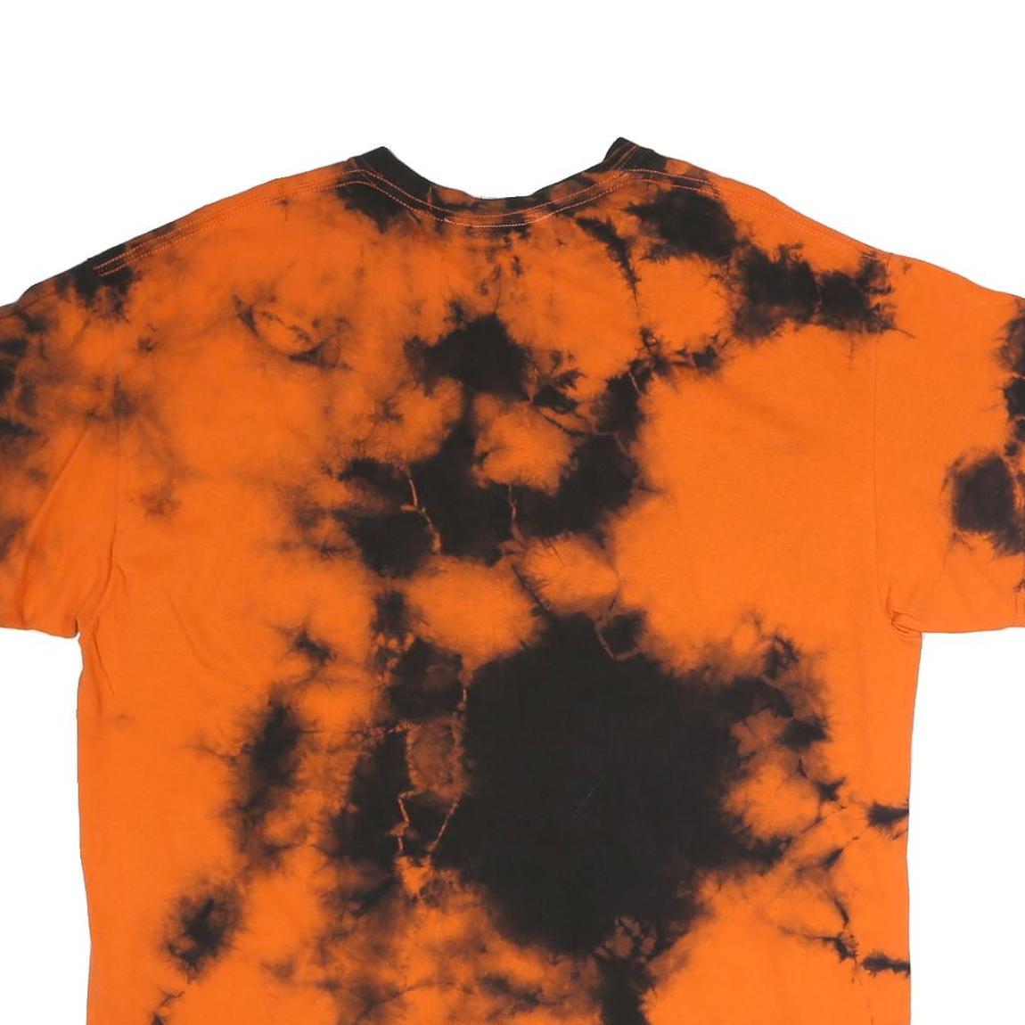 VINTAGE TURBLAR Mens Orange & Black Tie Dye Tampa Bay Buccaneers Football