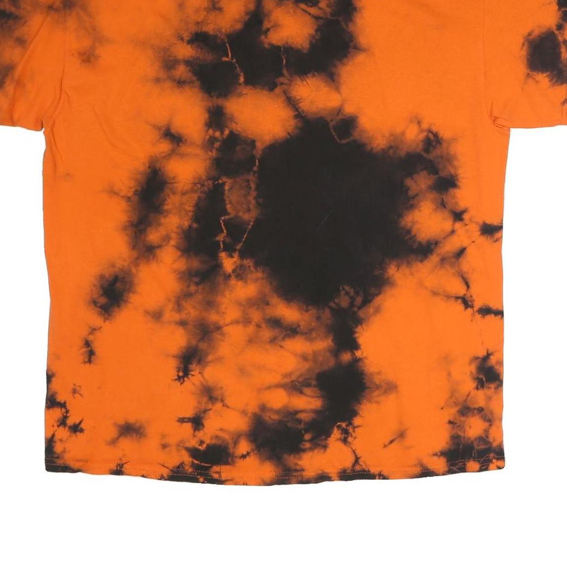 VINTAGE TURBLAR Mens Orange & Black Tie Dye Tampa Bay Buccaneers Football