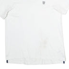 CHAPS Mens White Short Sleeve Plain Polo Shirt M Classic Cotton Casual