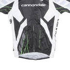 CANNONDALE Mens Black & White Factory Racing Cycling Jersey L Short Sleeve Full