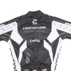 CANNONDALE Mens Black & White Factory Racing Cycling Jersey L Short Sleeve Full