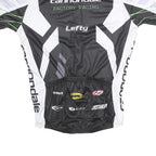 CANNONDALE Mens Black & White Factory Racing Cycling Jersey L Short Sleeve Full
