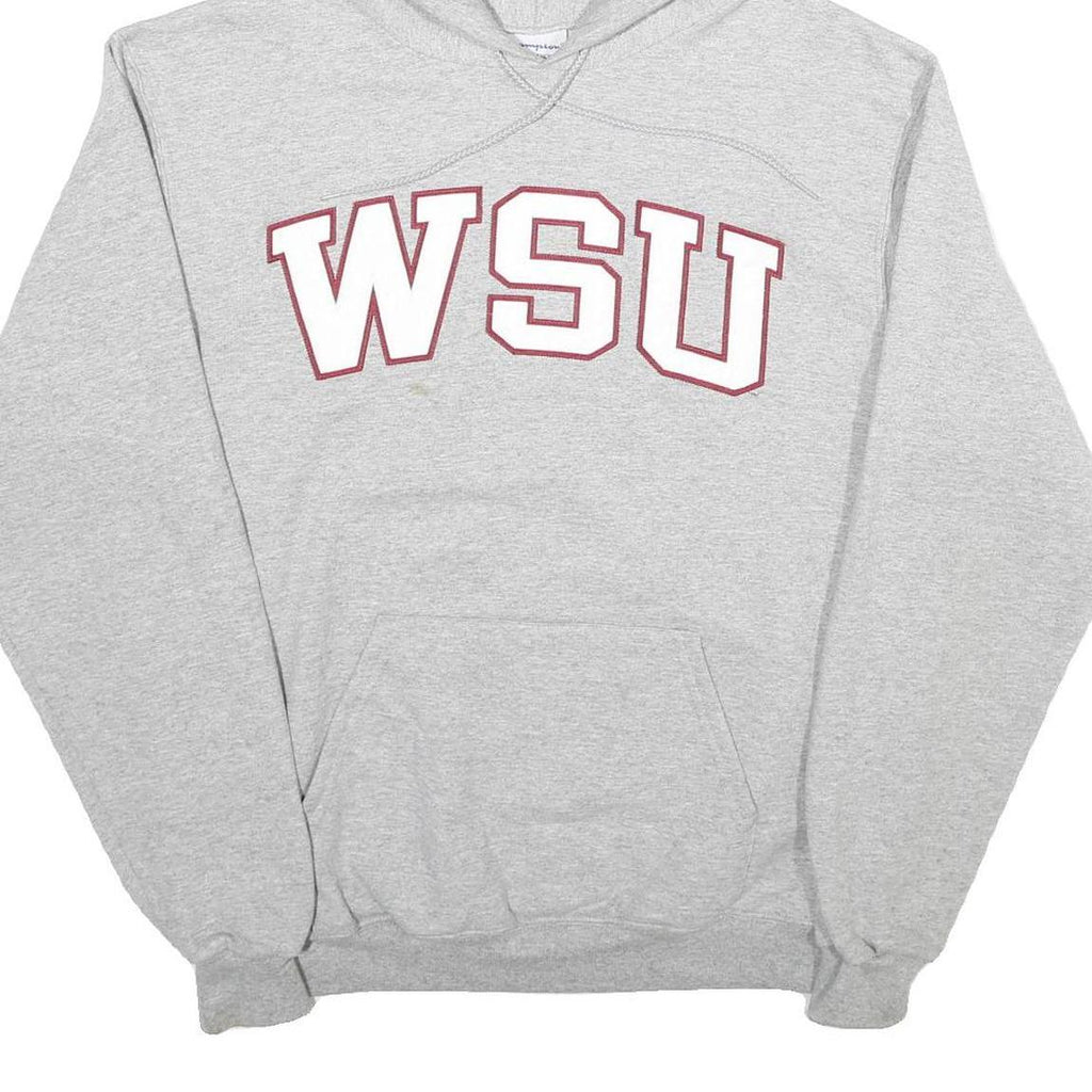 CHAMPION Mens Grey WSU Pullover Hoodie M Casual Cotton Blend Sweatshirt