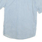 LEVI'S Mens Blue Denim Shirt S Cotton Blend Casual Light Wash Summer Wear