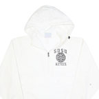 CHAMPION Mens White Sdsu Aztecs Hoodie Jacket S Polyester Plain Zip Hooded