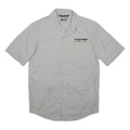CARHARTT Mens Grey Workwear Shirt S Short Sleeve Button Pocket