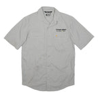 CARHARTT Mens Grey Workwear Shirt S Short Sleeve Button Pocket