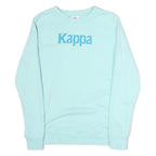KAPPA Mens Blue Crew Neck M Cotton Logo Print Sweatshirt Long Sleeve Pullover