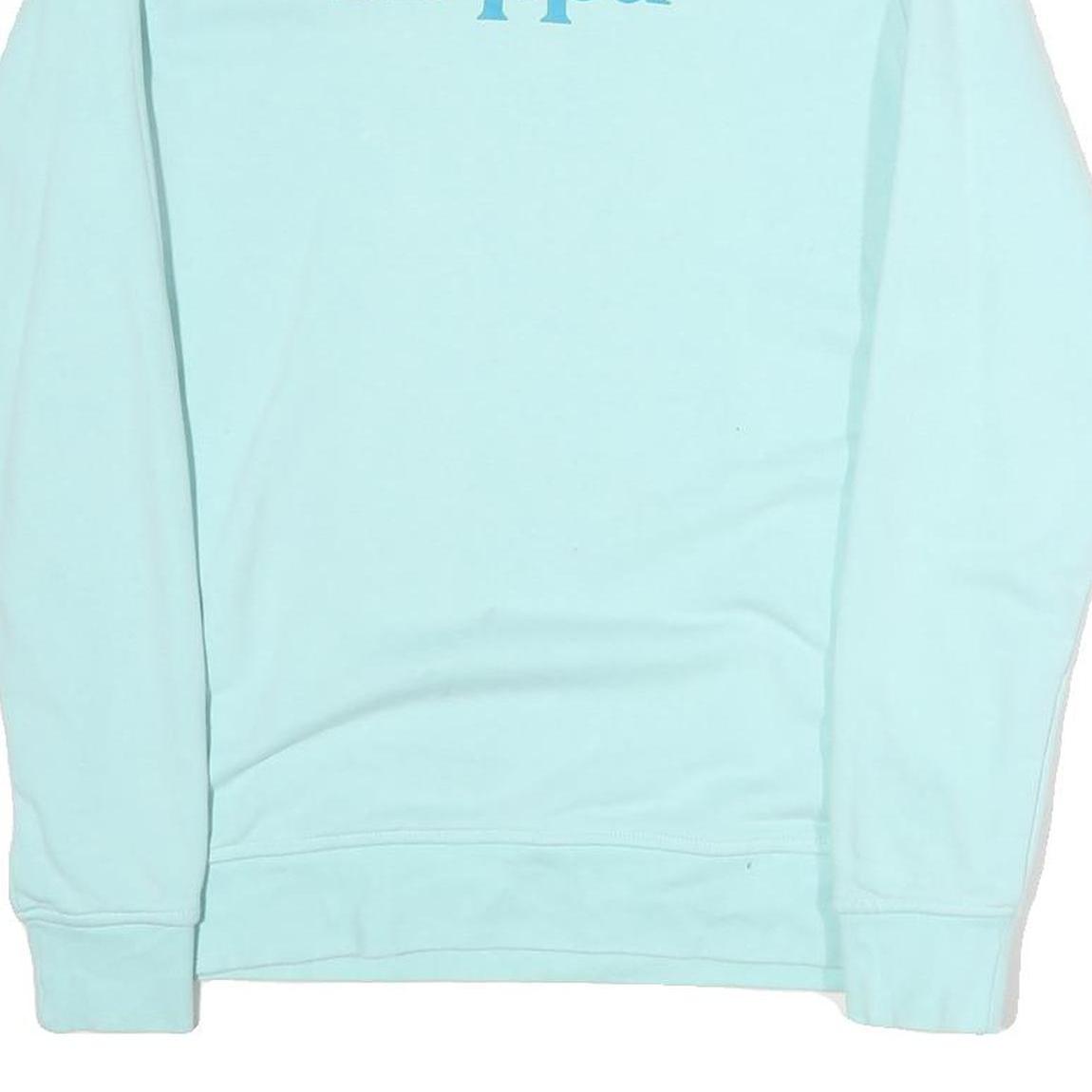 KAPPA Mens Blue Crew Neck M Cotton Logo Print Sweatshirt Long Sleeve Pullover