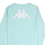 KAPPA Mens Blue Crew Neck M Cotton Logo Print Sweatshirt Long Sleeve Pullover