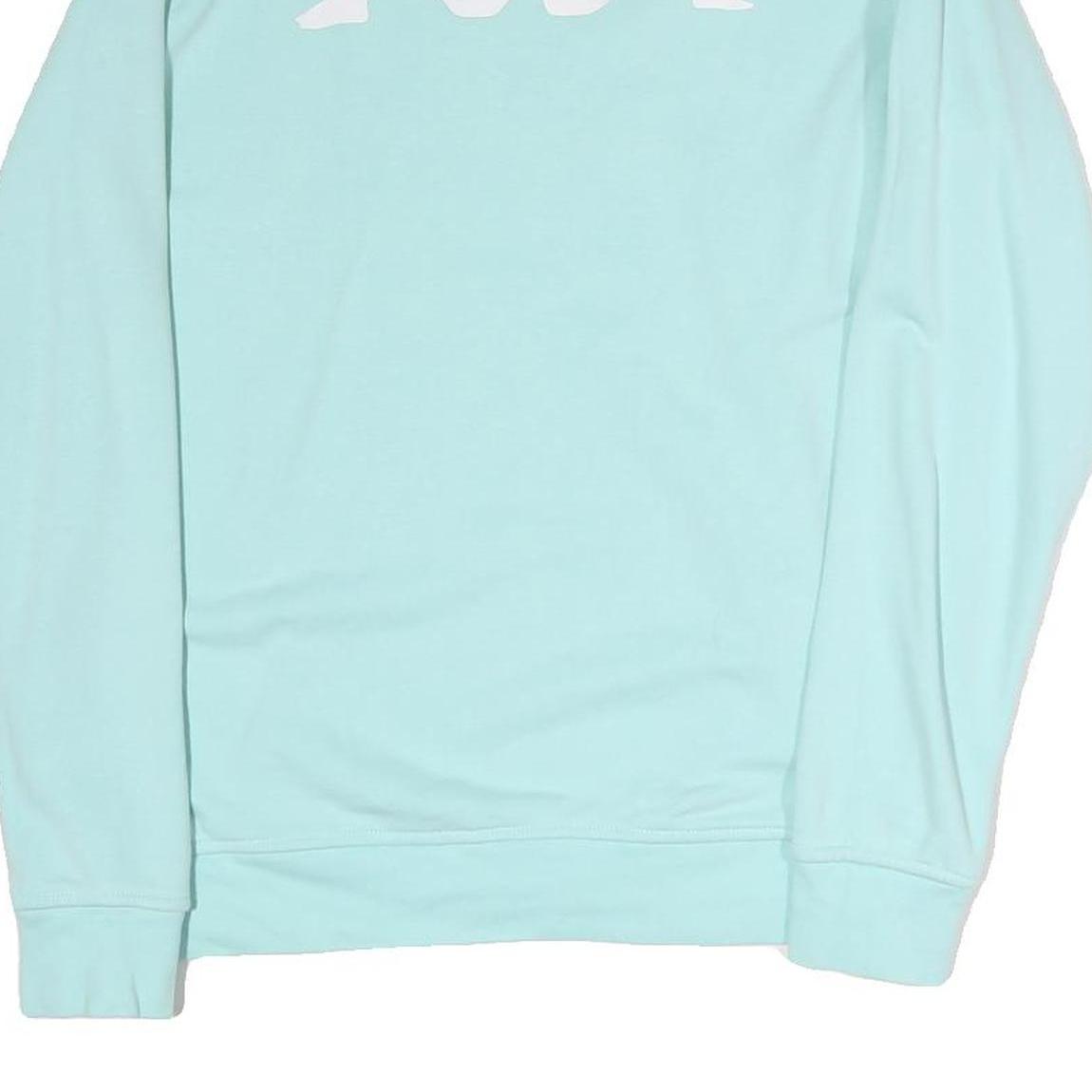 KAPPA Mens Blue Crew Neck M Cotton Logo Print Sweatshirt Long Sleeve Pullover